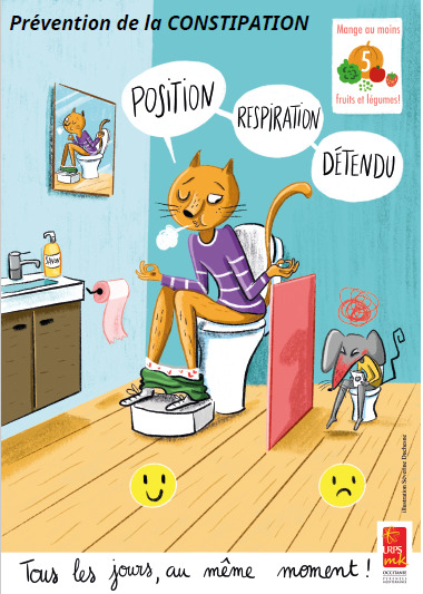 Affiche recto prevention constipation